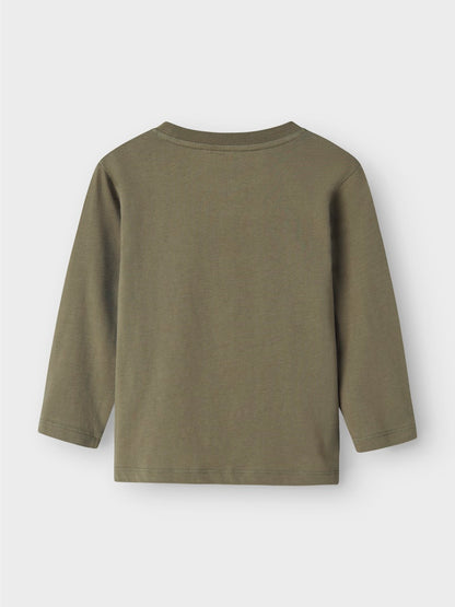 Långärmad Topp Olen Björn Grön