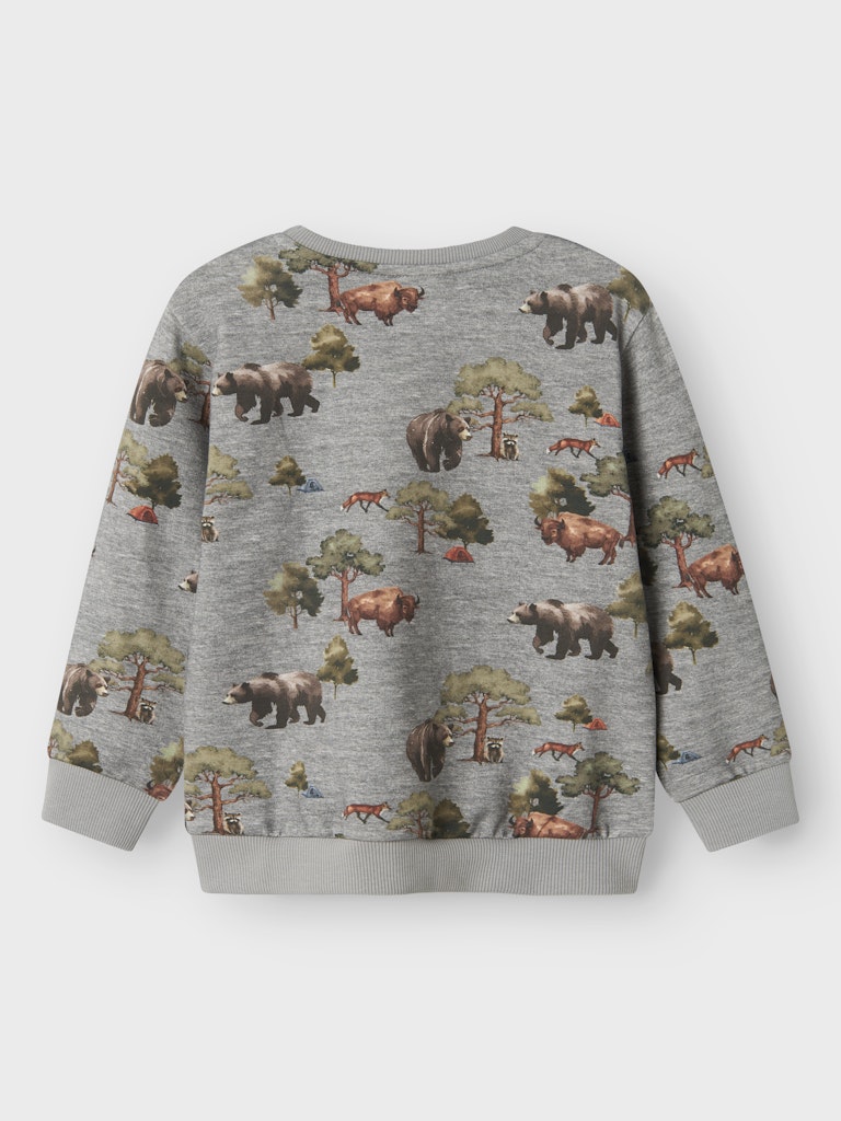 Sweattröja Olin Djurmönstrad Grå