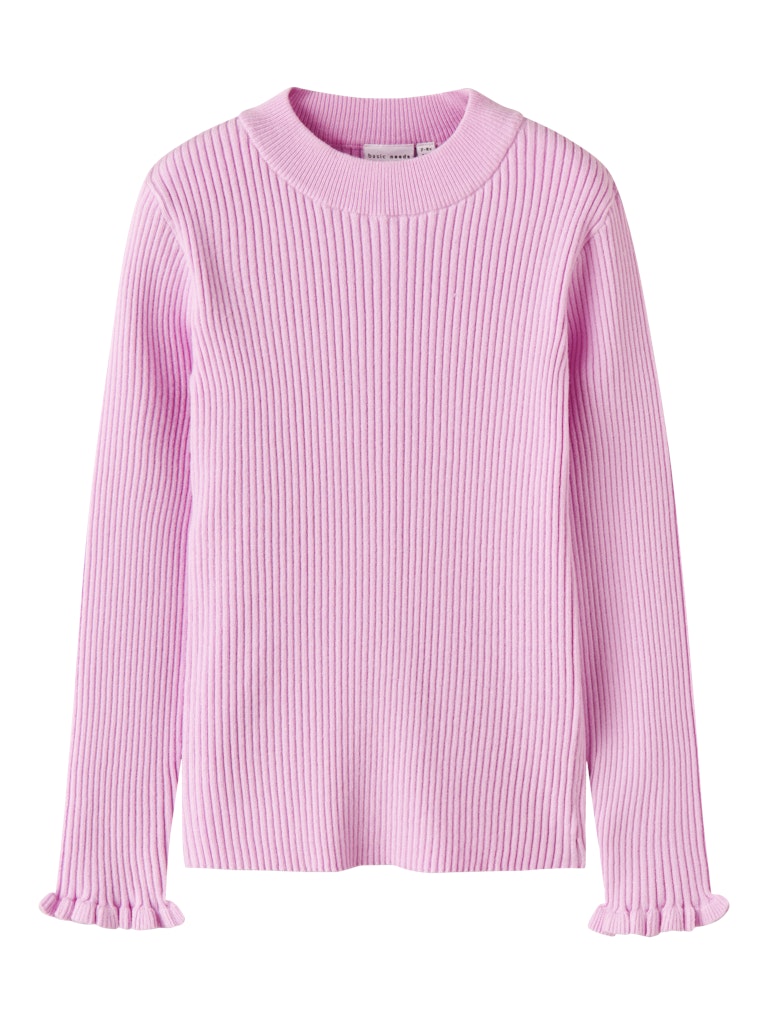 Stickad Tröja Vianna Enfärgad Rosa