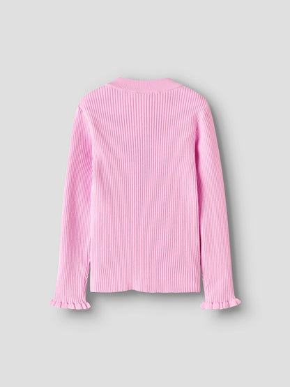 Stickad Tröja Vianna Enfärgad Rosa