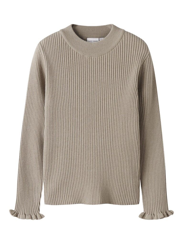 Stickad Tröja Vianna Enfärgad Beige
