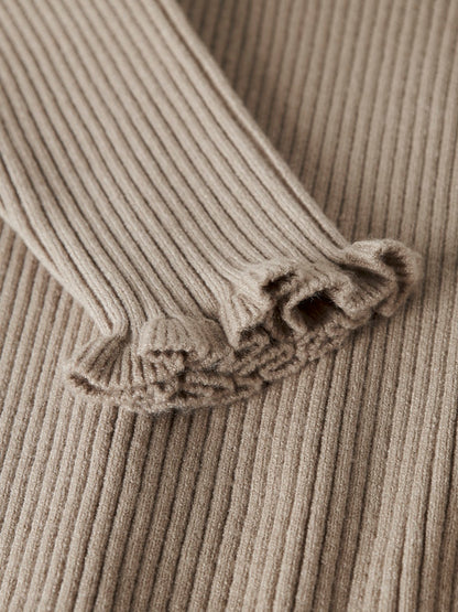 Stickad Tröja Vianna Enfärgad Beige