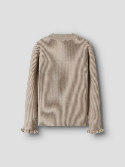 Stickad Tröja Vianna Enfärgad Beige
