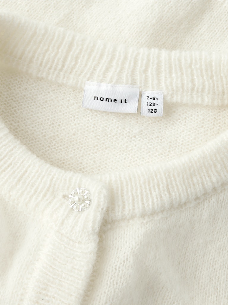 Stickad Kofta Nabeth 2/4 Vit