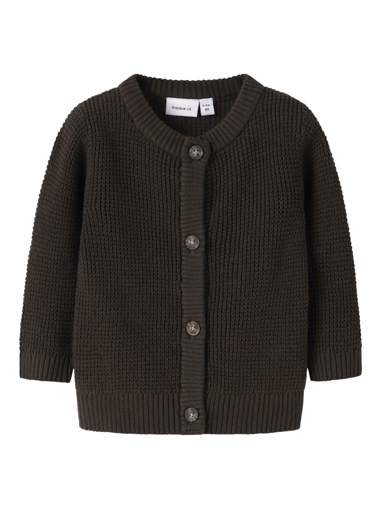 Kofta Stickad Bubba Brun