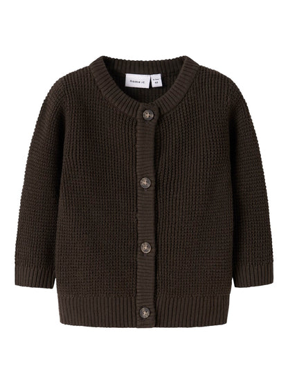 Kofta Stickad Bubba Brun