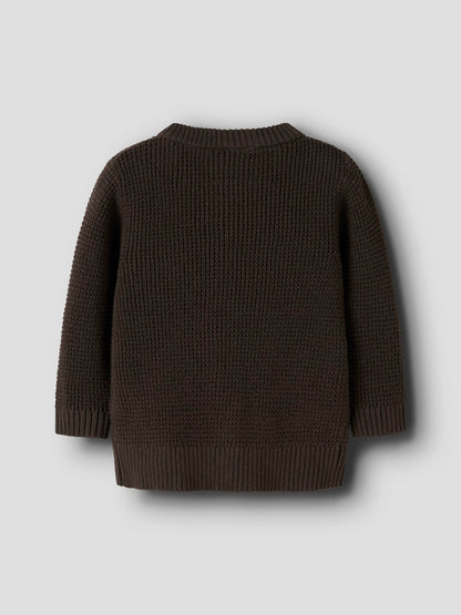 Kofta Stickad Bubba Brun