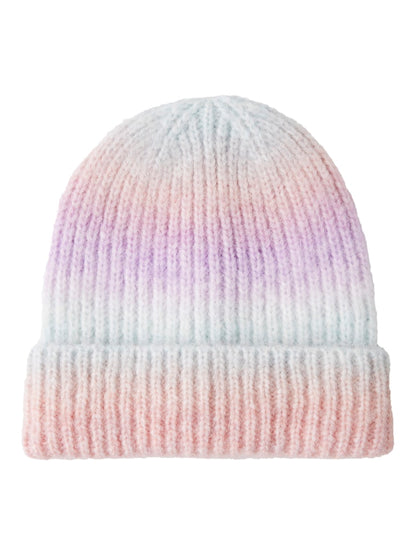 Mössa Ribbstickad Misty K Flerfärgad Rosa/Blå/Lila