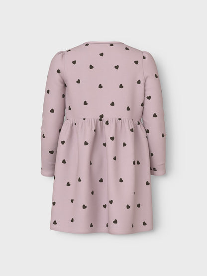 Klänning Långärmad Hjärtan Kheart Rosa