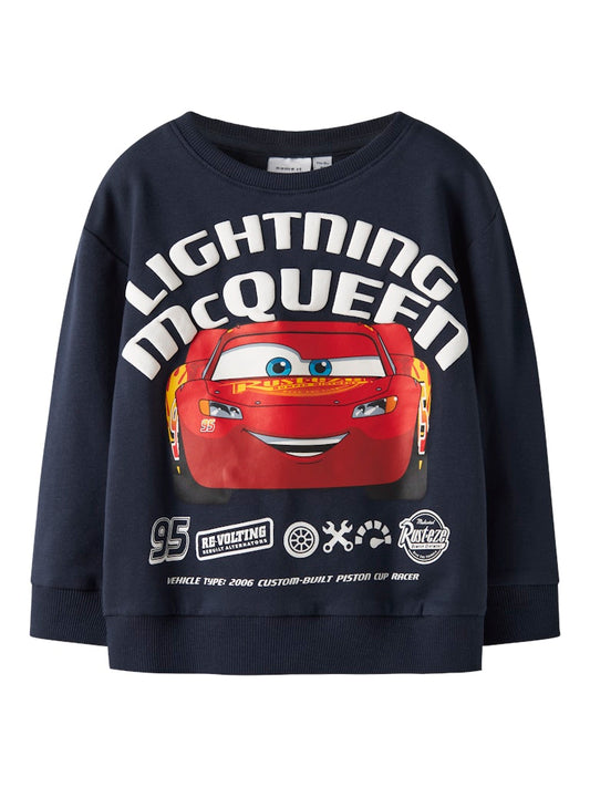 Sweattröja Blixten McQueen Bilar Osvaldo Blå