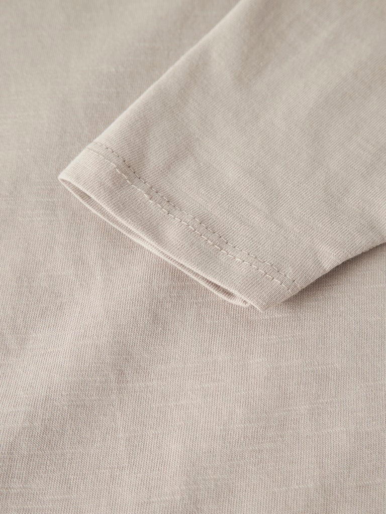 Långärmad Topp Vebbe Enfärgad Beige