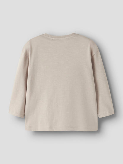Långärmad Topp Vebbe Enfärgad Beige