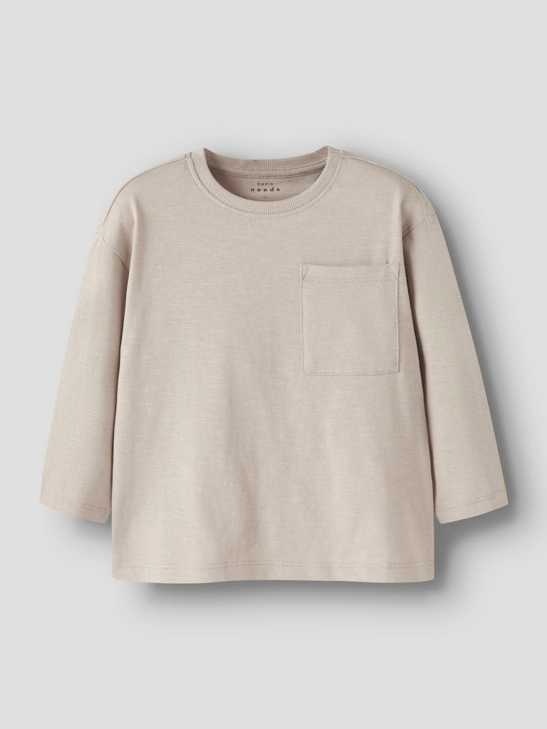 Långärmad Topp Vebbe Enfärgad Beige