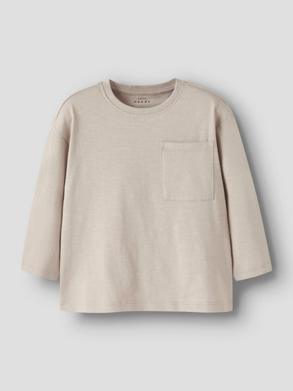 Långärmad Topp Vebbe Enfärgad Beige