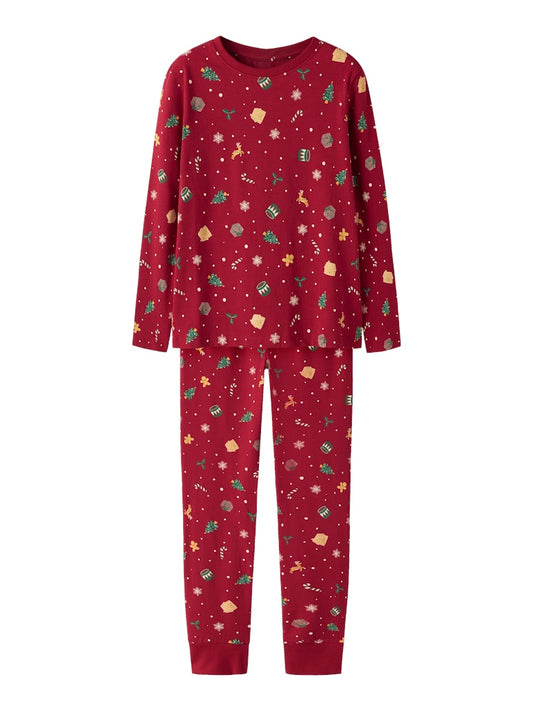 Pyjamas Julmotiv Vismas K Röd