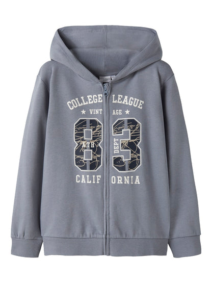 Hoodie Sweat Dragkedja Voltinus Blå