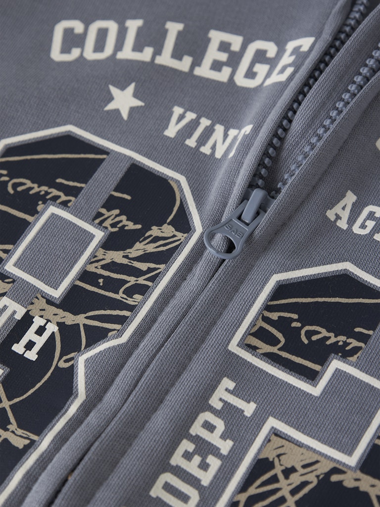 Hoodie Sweat Dragkedja Voltinus Blå