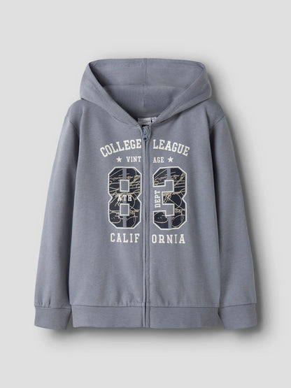 Hoodie Sweat Dragkedja Voltinus Blå