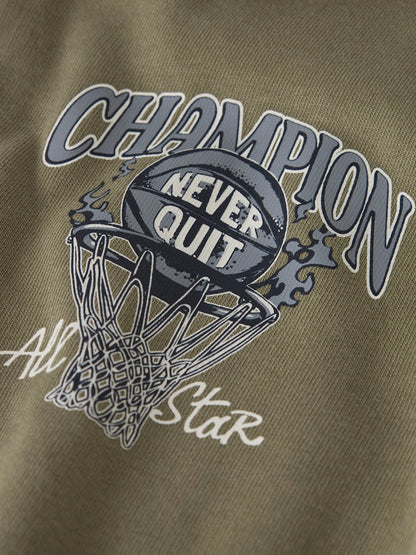 Hoodie Sweat Dragkedja Voltinus Grön