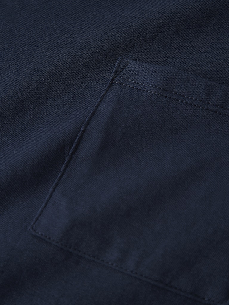 Långärmad Topp Vebbe Enfärgad Blå