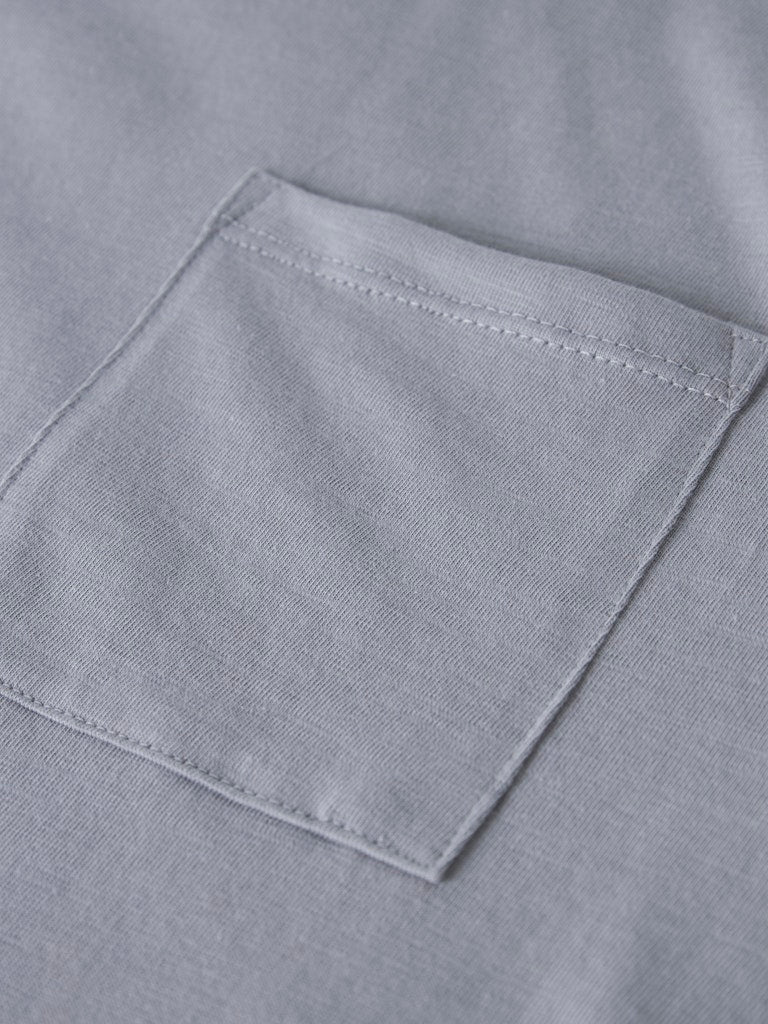 Långärmad Topp Vebbe Enfärgad Blå