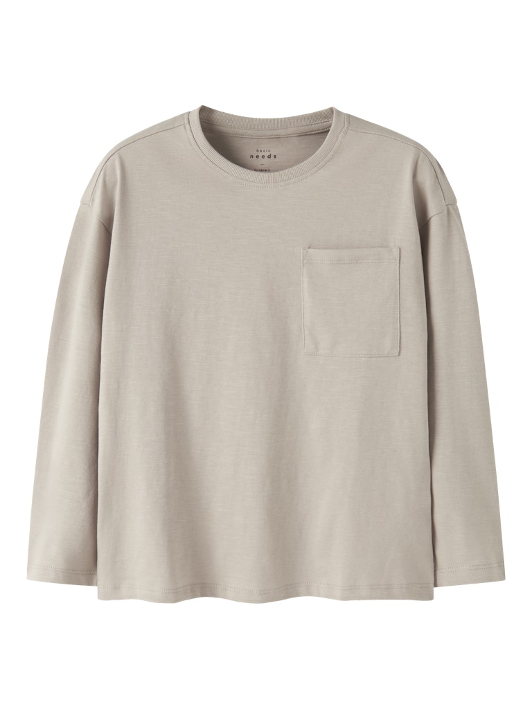 Långärmad Topp Vebbe Enfärgad Beige