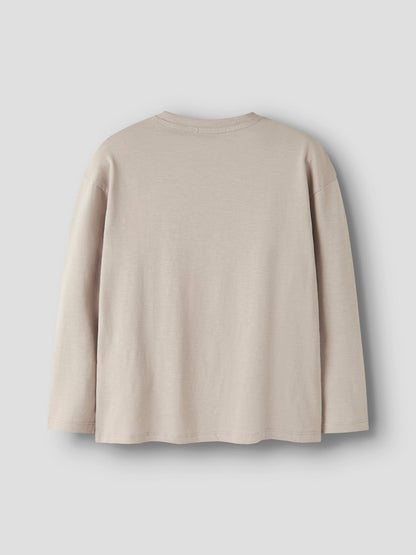 Långärmad Topp Vebbe Enfärgad Beige