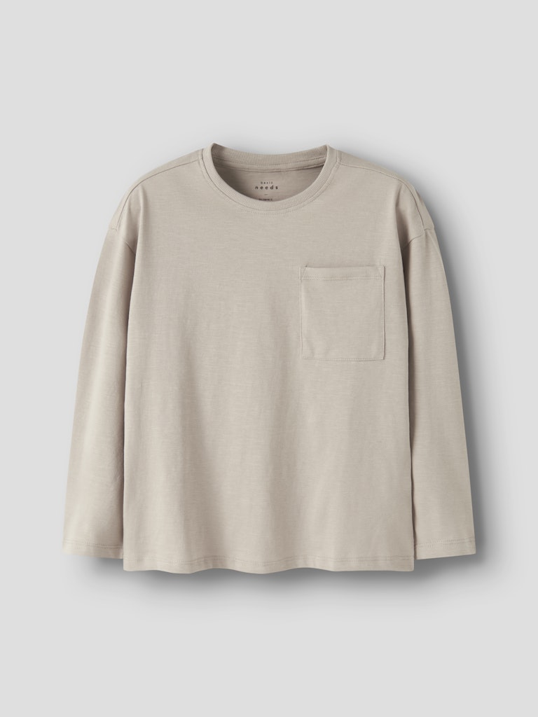 Långärmad Topp Vebbe Enfärgad Beige