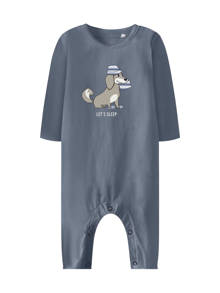 Långärmad Pyjamas Hund Blå