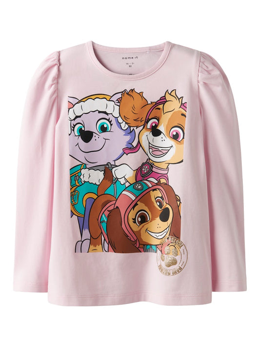 Långärmad Topp Paw Patrol Everest Skye Liberty Naja Rosa