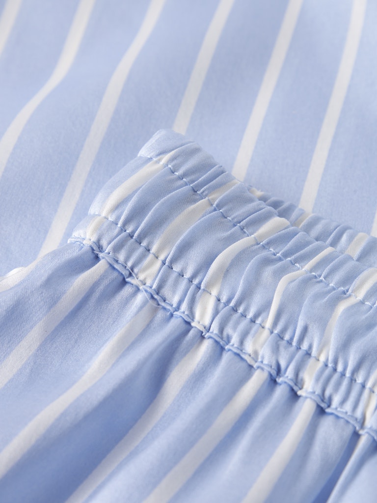 Glansig Pyjamasbyxa Ruth Randig Blå/Vit