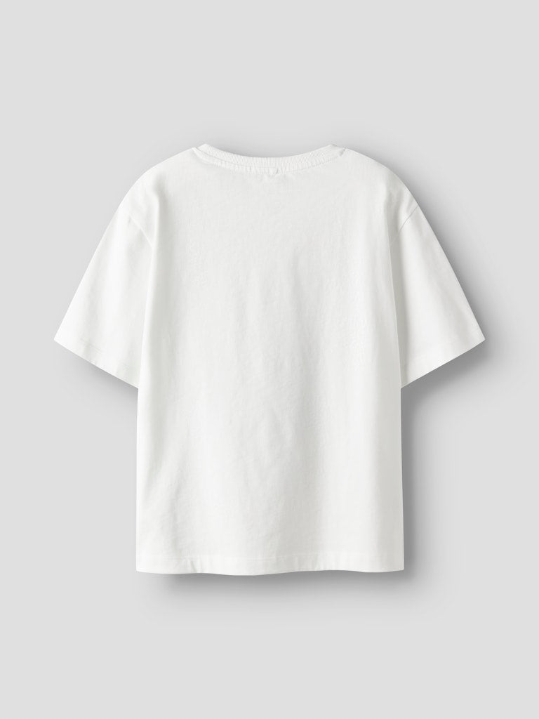 T-shirt Ron Grafiskt Tryck Vit