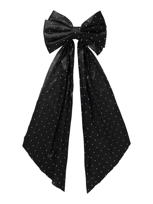 Hårspänne Rosett Riglitter Svart