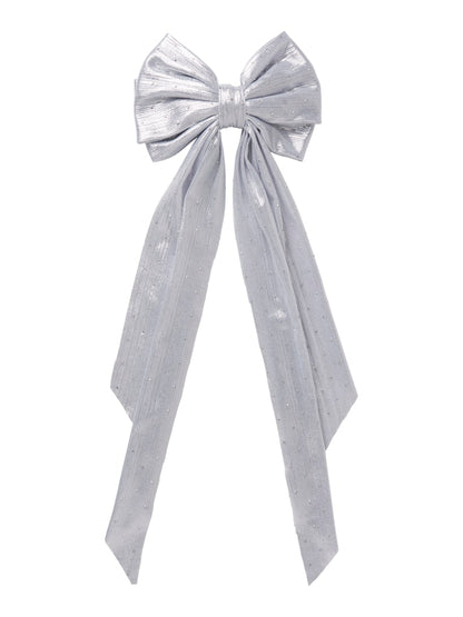 Hårspänne Rosett Riglitter Silver
