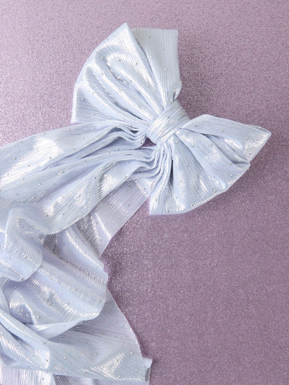 Hårspänne Rosett Riglitter Silver