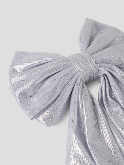 Hårspänne Rosett Riglitter Silver