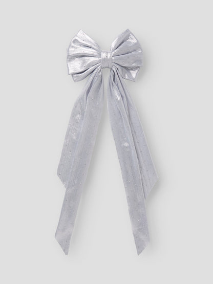 Hårspänne Rosett Riglitter Silver