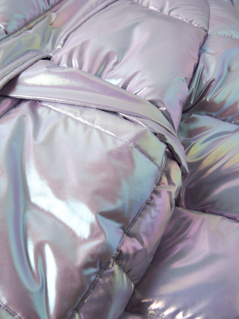 Glansig Täckjacka K Malan Lila Silver