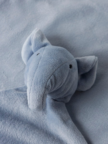 Snutte Elefant Polda Velour Blå