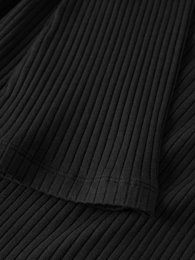 Långärmad Topp Enfärgad Kalo Svart