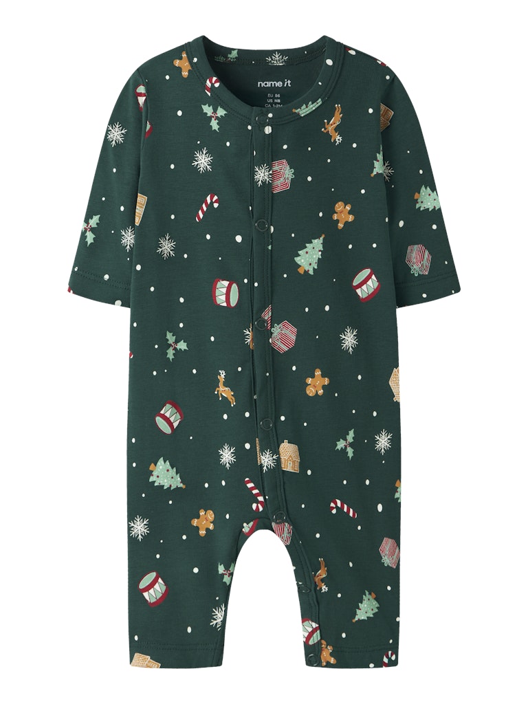 Pyjamas Julmotiv Vismas NB Grön