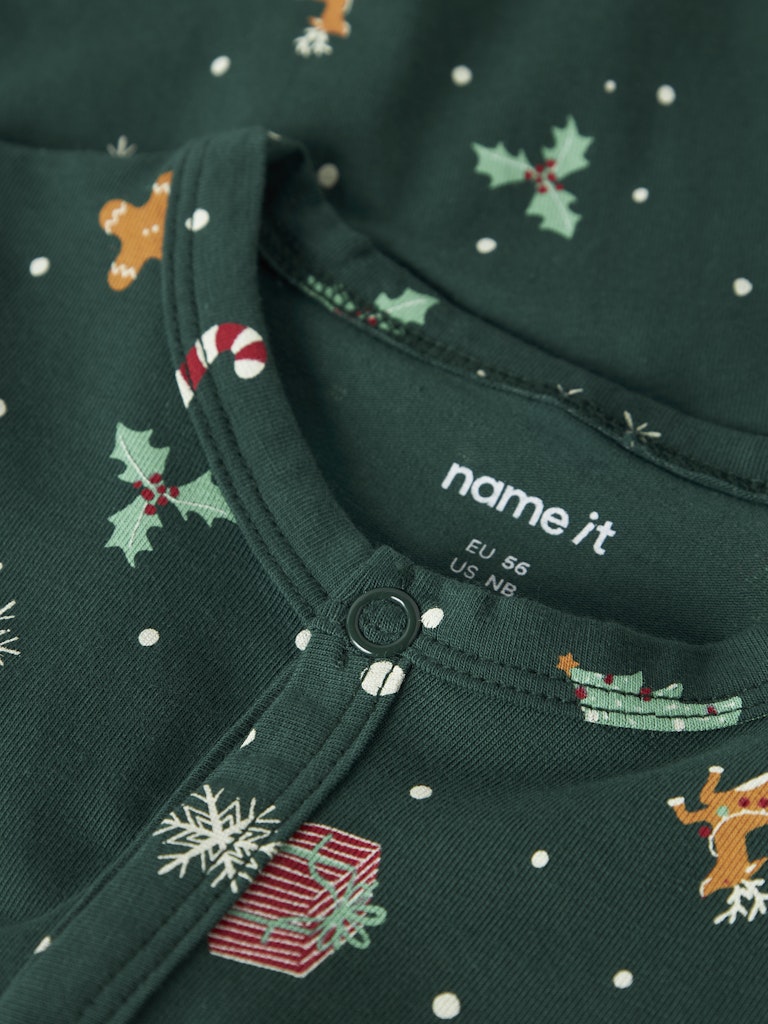 Pyjamas Julmotiv Vismas NB Grön