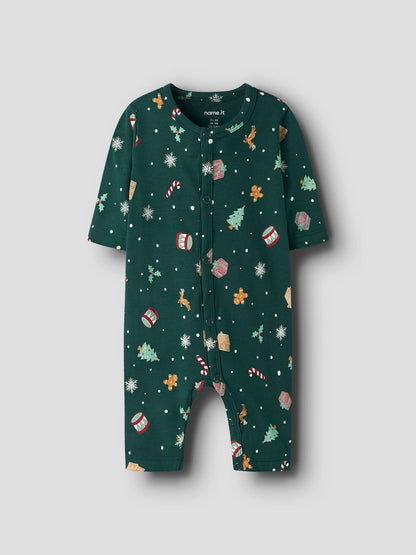 Pyjamas Julmotiv Vismas NB Grön