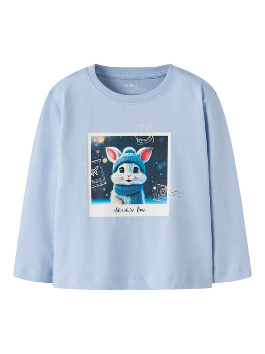 Långärmad Topp Votea Kanin Blå