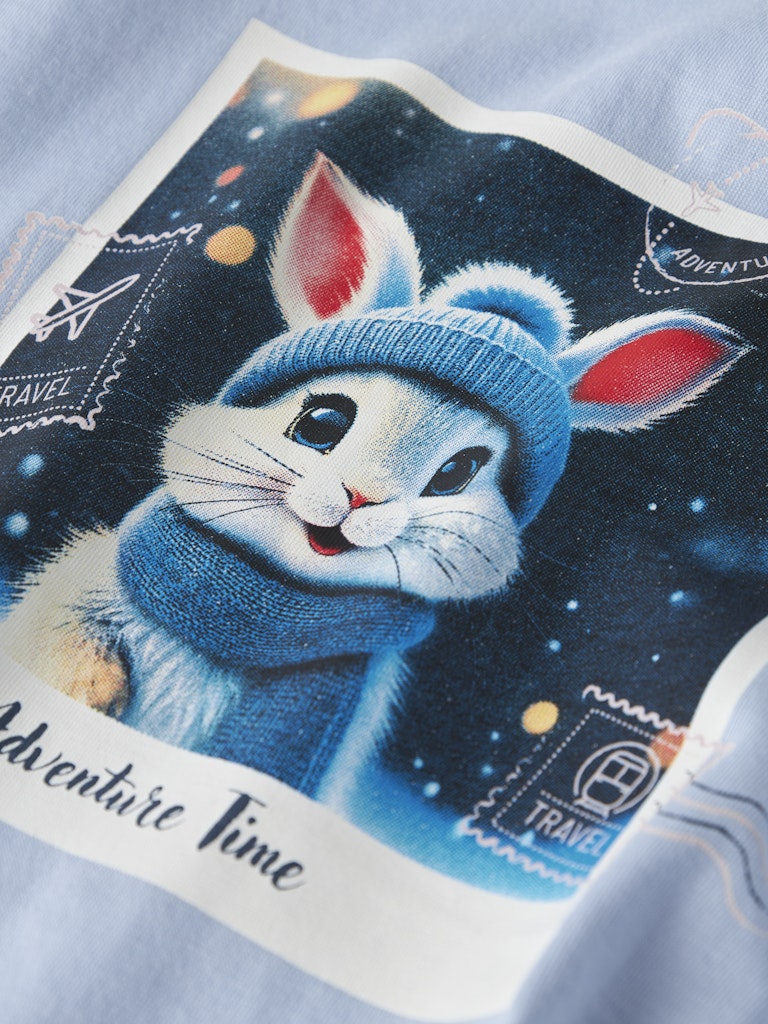 Långärmad Topp Votea Kanin Blå