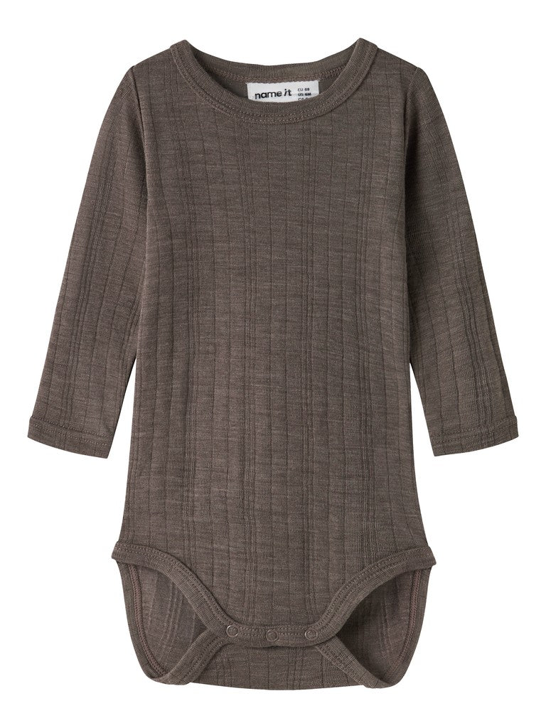 Body Merinoull Wang NB Enfärgad Brun