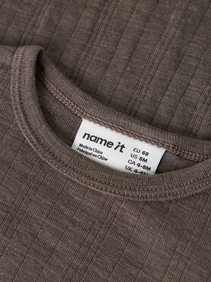 Body Merinoull Wang NB Enfärgad Brun