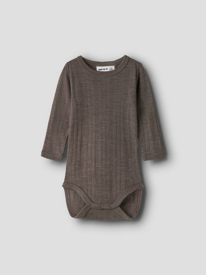 Body Merinoull Wang NB Enfärgad Brun