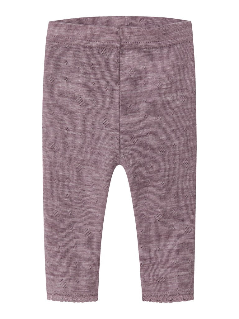 Leggings Merinoull Wang NB Enfärgad Rosa