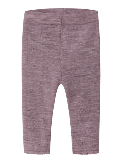 Leggings Merinoull Wang NB Enfärgad Rosa